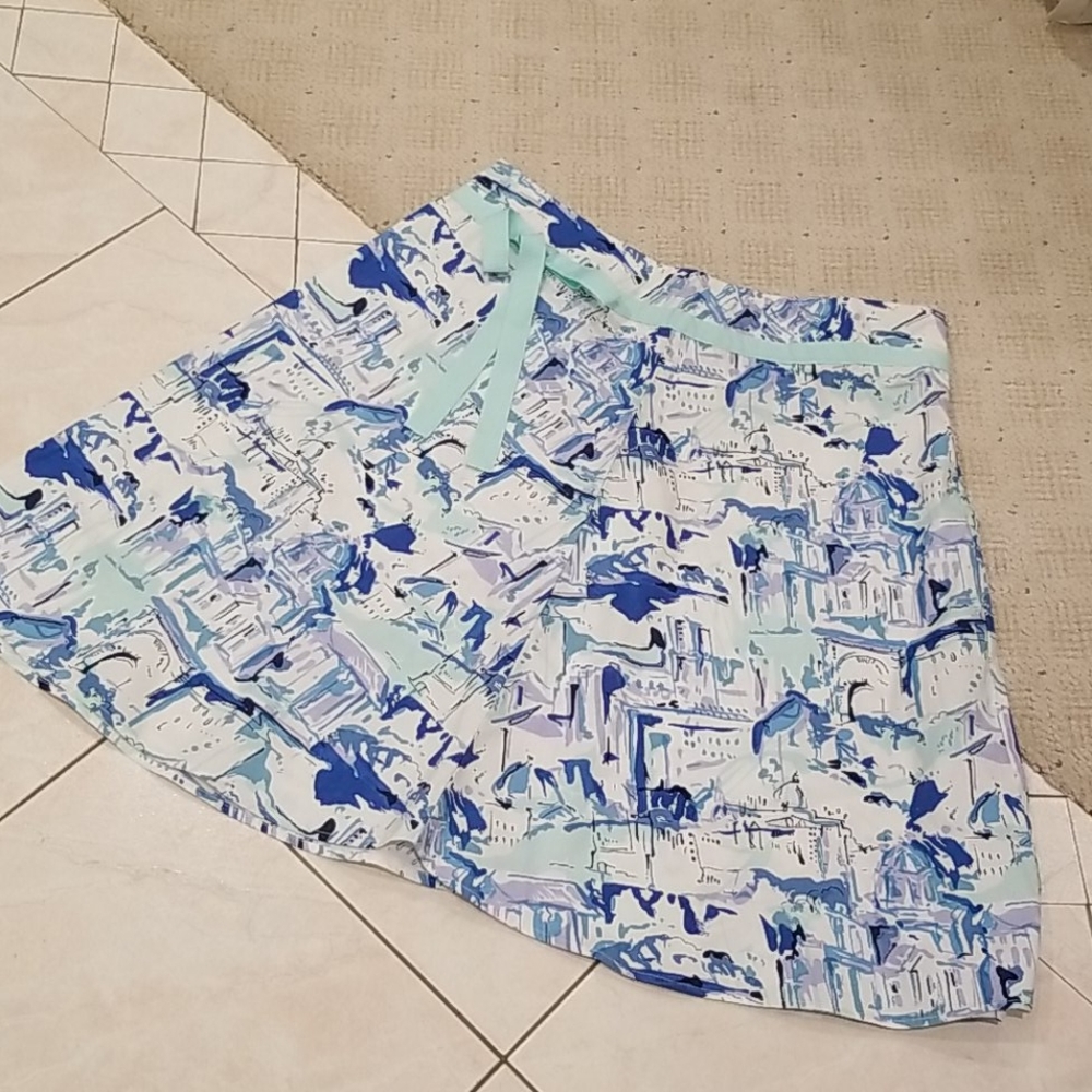 Lemon Grass cotton skirt print large